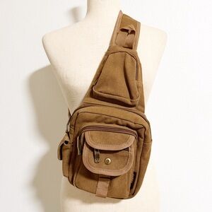 Ahmik Cotton Canvas Crossbody Sling Bag